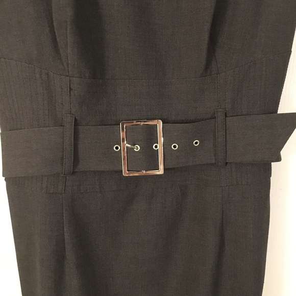 VINTAGE- Sandra Darren Gray Sheath Dress - Picture 3 of 7